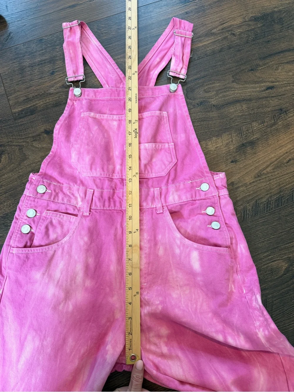 Free People We The Free Women’s Ziggy Denim Overall Straight Leg Electric Pick S - Picture 11 of 12